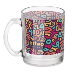 Taza de cristal brillante para sublimación de 300ml Cristal Sublim color transparente vista principal