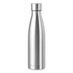 Botella termo personalizada de acero elegante 500ml Midlane color plateado mate