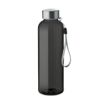 Botella con logo de agua de plástico reciclado antifugas 500ml color negro