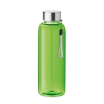 Botellas de agua de plástico reciclado antifugas 500ml RPET color verde lima transparente