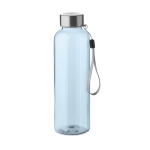 Botellas de agua de plástico reciclado antifugas 500ml RPET color azul claro transparente