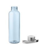 Botellas de agua de plástico reciclado antifugas 500ml RPET color azul claro transparente segunda vista