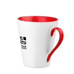 Mug de cerámica original, asa e interior de color y 320ml vista principal