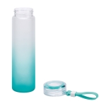 Botellas de cristal con acabado degradado 470ml Crystal Frost color turquesa tercera vista