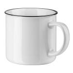 Taza de cerámica vintage blanca de 340ml White Vintage color blanco