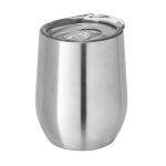 Vasos de acero personalizados brillantes 400ml Single Cuisine Metallic color plateado mate