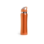 Botellas de acero grandes para deporte con boquilla 800ml Performance color naranja primera vista