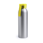 Botella de aluminio plateada con tapón de seguridad 650ml HyperFuel color amarillo primera vista