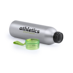 Botella de aluminio plateada con tapón de seguridad 650ml HyperFuel segunda vista