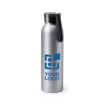 Botella de aluminio plateada con tapón de seguridad 650ml HyperFuel vista principal