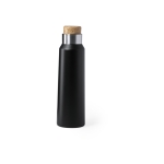 Botella de acero con tapón de corcho 770ml Cork Design color negro primera vista