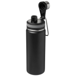 Bidones deportivos de acero con asa y boquilla 590ml Avenue Sport color negro tercera vista