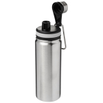 Bidones deportivos de acero con asa y boquilla 590ml Avenue Sport color plateado tercera vista