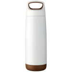 Bidón termo de acero con base de corcho 600ml Avenue Cork Antislip color blanco segunda vista frontal