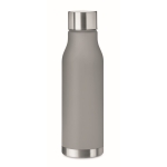 Botellas personalizadas recicladas con acabado traslúcido 600ml Iceberg RPET color gris transparente