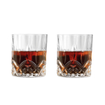 Set con 2 vasos de whisky de lujo personalizable en estuche Deluxe color madera quinta vista