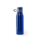 Botella metálica personalizada brillante gran capacidad 700ml Loop XL color azul primera vista