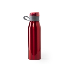 Botella metálica personalizada brillante gran capacidad 700ml Loop XL color rojo primera vista
