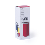 Botellas de cristal personalizadas con funda 420ml Crystal Colorful color rojo segunda vista