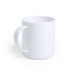Taza antibacteriana de plástico libre de BPA de 350ml Antibacterial color blanco primera vista