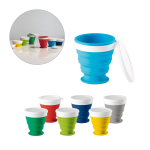 Vasos personalizables de viaje plegables de silicona y 250ml Colors varios colores