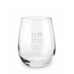 Vasos de cristal personalizados de 420ml con caja Reusable color transparente vista de impresión