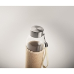 Botella de cristal antifugas con funda de yute 500ml Crystal SlowLife color beige vista fotografía tercera vista