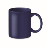 Taza barata publicitaria de cerámica a color 300ml Basic Colors color azul