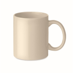 Taza barata publicitaria de cerámica a color 300ml Basic Colors color beige