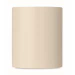 Taza barata publicitaria de cerámica a color 300ml Basic Colors color beige quinta vista