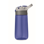 Botella de plástico sin BPA con boquilla para niños 450ml color azul sexta vista