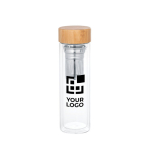 Botella de vidrio con infusor y doble pared 490ml TeaBoo XL vista principal