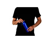 Botella de aluminio antifugas con asa de silicona 660ml Alu Cool color azul tercera vista
