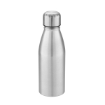Botellas de agua personalizadas de acabado brillo 500ml City color plateado mate