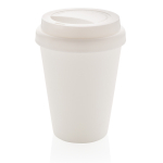 Vaso take away de plástico y doble pared de 300ml Takeaway Daily color blanco
