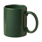 Tazas personalizadas en color de cerámica de 330ml Basic Colorful color verde oscuro segunda vista frontal