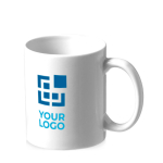 Mugs personalizados baratos blancos de cerámica 330ml Basic Economy vista principal