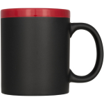 Taza pizarra Chalk 330ml color rojo segunda vista frontal