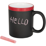Taza pizarra Chalk 330ml color rojo