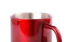 Tazas metálicas personalizadas brillantes de 280ml Metallic Colors color rojo tercera vista