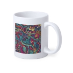 Tazas blancas mate con impresión a todo color de 350ml Sublim Matt color blanco segunda vista