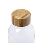 Botellas personalizadas hechas de plástico reciclado 650ml RPET Nature color transparente cuarta vista