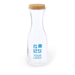 Botella grande de vidrio con tapón de corcho 1L Crystal Corkcap vista principal