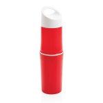 Botella ecológica personalizada hecha de caña de azúcar 500ml color rojo