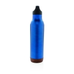 Botellas reutilizables de acero con base de corcho 600ml Cork Base color azul tercera vista