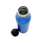Botellas reutilizables de acero con base de corcho 600ml Cork Base color azul cuarta vista