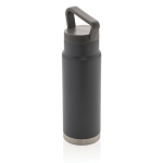 Botella de acero de alta calidad con asa original 650ml Frosty color gris oscuro