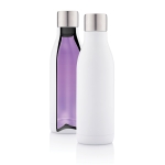 Botella corporativa de acero inoxidable con esterilizador UV-C 500ml color blanco