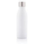 Botella corporativa de acero inoxidable con esterilizador UV-C 500ml color blanco segunda vista