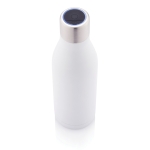 Botella corporativa de acero inoxidable con esterilizador UV-C 500ml color blanco cuarta vista
